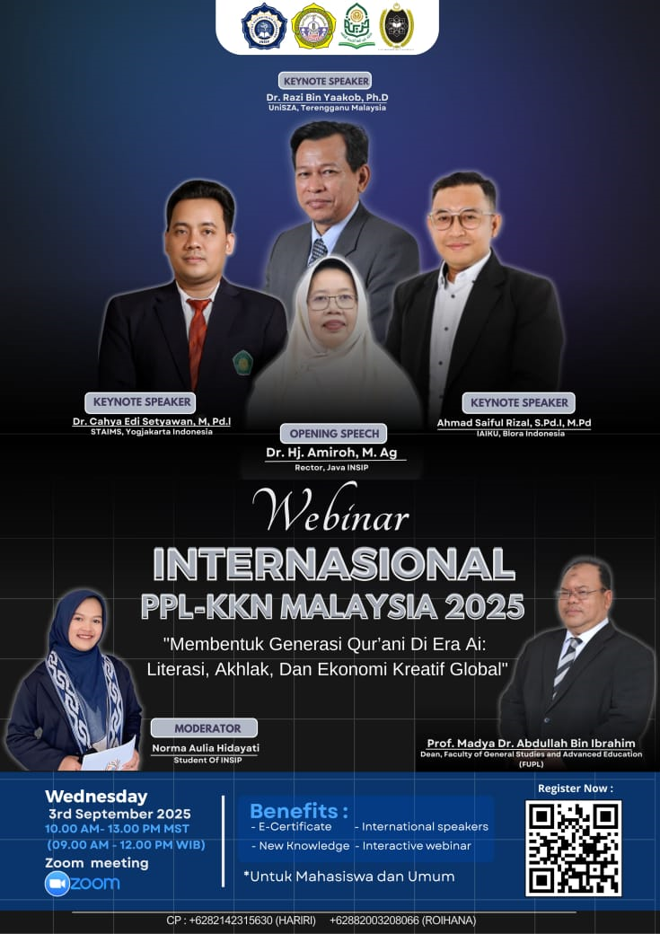 Webinar Internasional PPL-KKN Malaysia 2025: Membentuk Generasi Qur’ani di Era AI